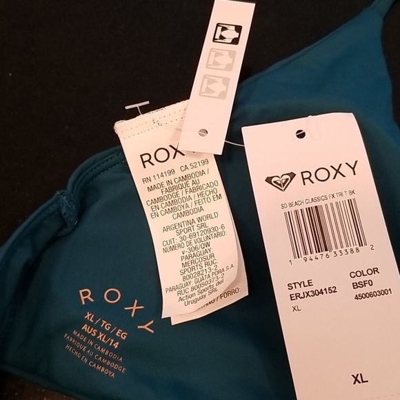 💕ROXY💕 Beach Classics Bikini Set ~ Ink Blue - Picture 15 of 16